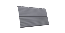 ЭкоБрус 0,345 Gofr GL 0.5 Satin с пленкой RAL 7004 сигнальный серый