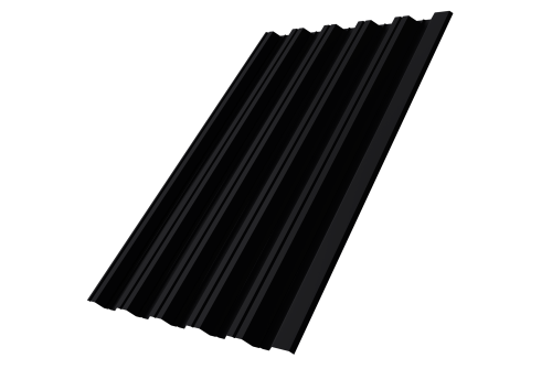 Профнастил HC35R 0,5 Satin RAL 9005 черный