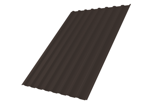 Профнастил С20В 0,5 PurPro Matt 275 RR 32 темно-коричневый