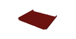 Кликфальц Pro Line Grand Line 0,5 Satin с пленкой на замках RAL 3011 коричнево-красный