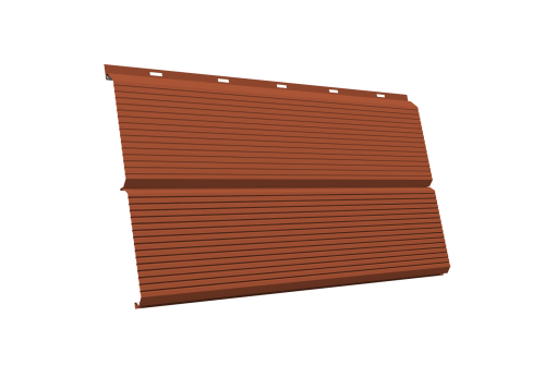 ЭкоБрус 0,345 Gofr GL 0.45 PE с пленкой RAL 8004 терракота