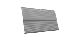 ЭкоБрус 0,345 Gofr GL 0.45 PE с пленкой RAL 9006 бело-алюминиевый