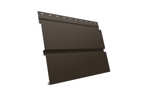 Квадро брус 0.5 Satin с пленкой RR 32 темно-коричневый