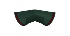 Угол желоба 90 град. Классика 120 ПВХ Grand Line зеленый (RAL 6005)