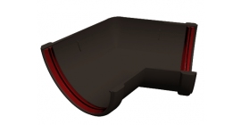 Угол желоба 135 град. Классика 120 ПВХ Grand Line темно-коричневый (RR 32)