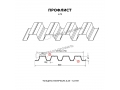 Профнастил Н75 x 750 B ПЭ 01 RAL 3005 0,65 мм