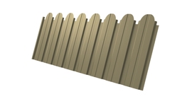 Профнастил С10B фигурный 0.45 PE RAL 1014 слоновая кость