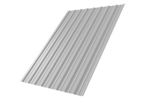 Профнастил С10A 0,45 PE-Double RAL 9003 сигнальный белый