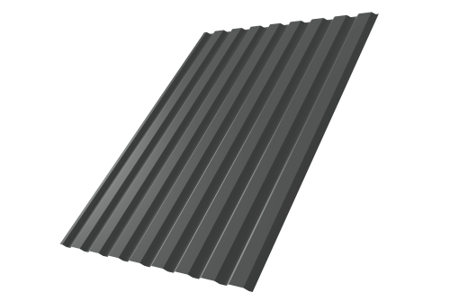 Профнастил С20A 0.45 PE RAL 7016 антрацитово-серый