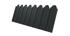 Профнастил C10A фигурный 0,5 Velur X RAL 7016 антрацитово-серый