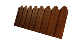 Профнастил C10A фигурный 0,45 Print-Double Premium Golden Wood Intense F