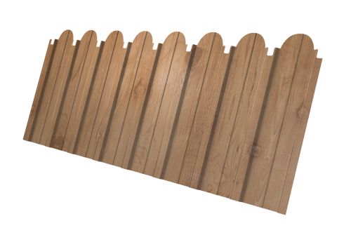 Профнастил C10A фигурный 0.45 Print Premium Pine Wood Fresh