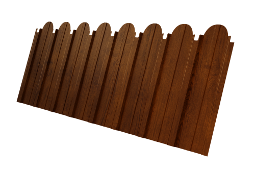 Профнастил C10A фигурный 0.45 Print Premium Golden Wood Intense FTC