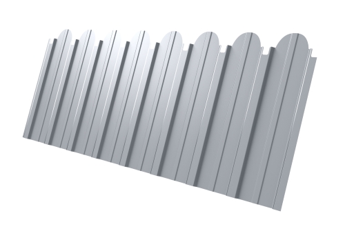 Профнастил C10A фигурный 0.4 PE RAL 9003 сигнальный белый