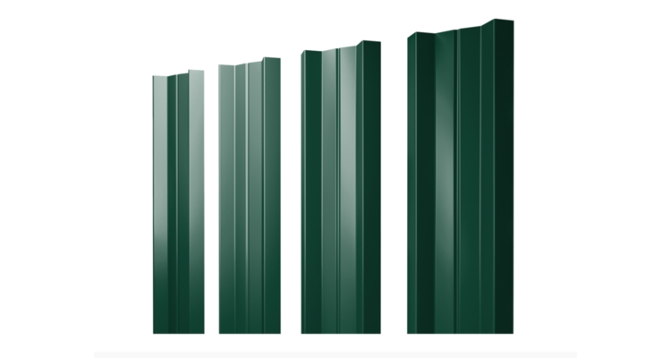 Штакетник М-образный А с прямым резом 0.45 Drap TR RAL 6005 зеленый мох