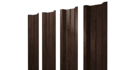 Штакетник П-образный В с прямым резом 0,45 Print Premium Antique Wood TwinColor