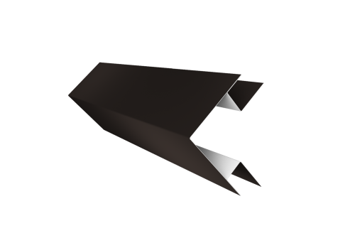 Планка угла внешнего сложного Блок-хаус new 0,5 Drap TX RR 32 темно-коричневый (2м)