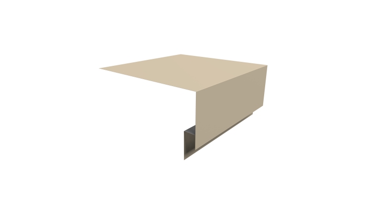 Планка околооконная сложная Блок-хаус new 200х75х27 0,45 PE с пленкой RAL 1015 светлая слоновая кость (3м)