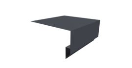 Планка околооконная сложная Блок-хаус new 200х75х27 0,5 Drap TX RAL 7024 мокрый асфальт (3м)