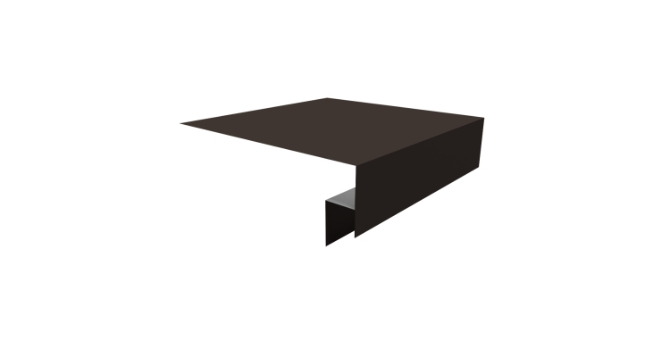 Планка околооконная сложная Блок-хаус new 250х50х27 (j-фаска) 0,45 Drap RR 32 темно-коричневый (3м)