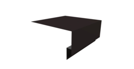 Планка околооконная сложная Блок-хаус new 250х75х27 0,45 Drap RAL 9005 черный (3м)