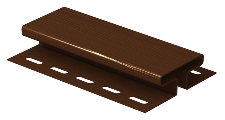 Соединительная планка сайдинга 3050 ЮП (уп 10 шт), цвет коричневый
