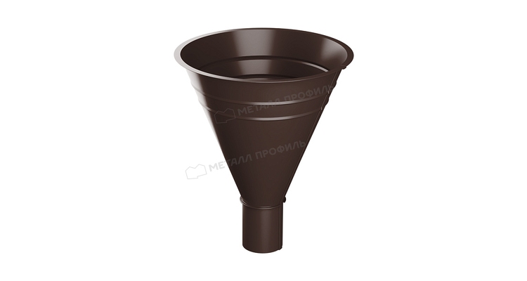 Воронка водосборная Металл Профиль Foramina PUR D100/300 RAL 8017