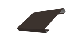 Ламель лицевая 150 забора жалюзи Texas 0.5 Rooftop Бархат с пленкой RR 32 темно-коричневый