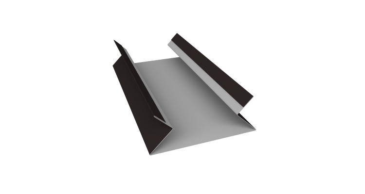 Планка угла внутреннего составная верхняя 0,45 Drap TX RAL 9005 черный (3м)