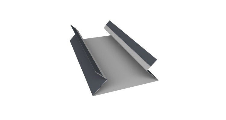 Планка угла внутреннего составная верхняя 0,5 Drap RAL 7024 мокрый асфальт (3м)