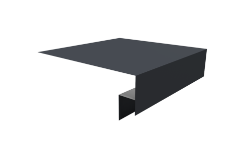 Планка околооконная сложная Экобрус Grand Line 200х50х25 0,45 Drap TX RAL 7024 мокрый асфальт (3м)