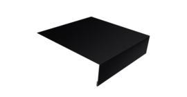 Планка лобовая/околооконная простая 190х50 0,45 Drap TR RAL 9005 черный (3м)