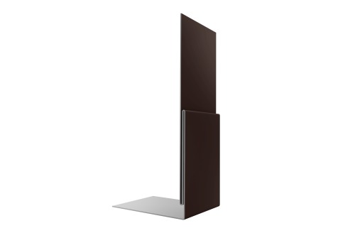 Планка приемная оконная 0,5 Drap TX RAL 8017 шоколад (2м)