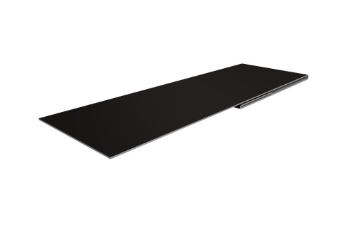 Планка финишная 48х25 0,5 Satin Matt RAL 9005 черный (3м)