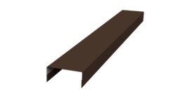 Крышка 30х20 жалюзи Texas 0,45 Drap RAL 8017 шоколад (2м)